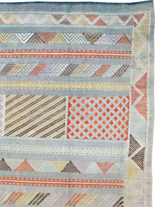 Vintage Moroccan Flatweave Kilim, No.23773 - Gsblank