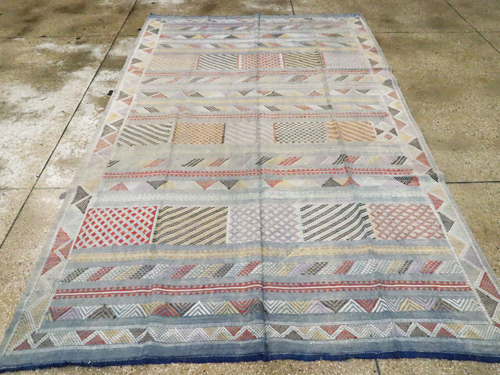 Vintage Moroccan Flatweave Kilim, No.23773 - Gsblank