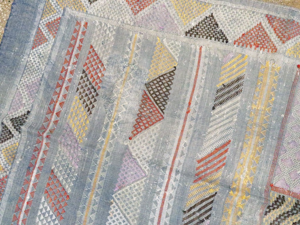 Vintage Moroccan Flatweave Kilim, No.23773 - Gsblank