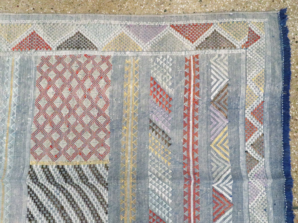 Vintage Moroccan Flatweave Kilim, No.23773 - Gsblank