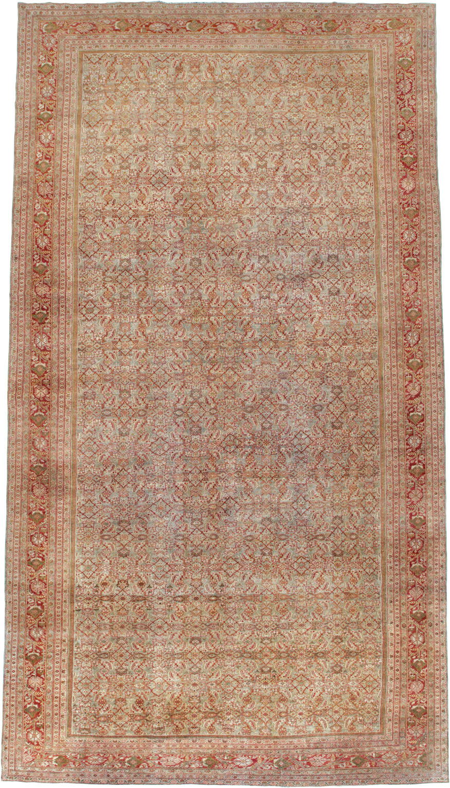 Antique Persian Mahal Carpet, No.23778 - Gsblank