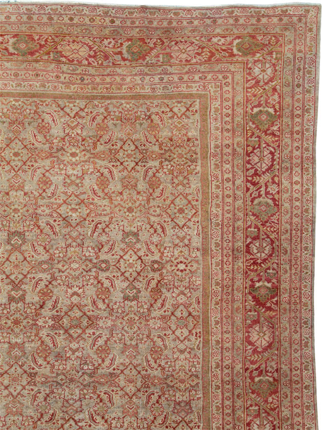 Antique Persian Mahal Carpet, No.23778 - Gsblank
