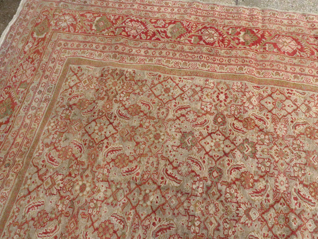 Antique Persian Mahal Carpet, No.23778 - Gsblank
