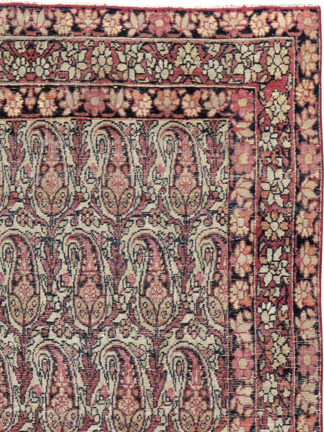 Antique Persian Lavar Kerman Rug, No.23792 - Gsblank