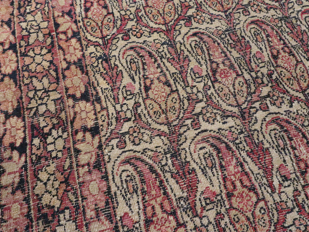 Antique Persian Lavar Kerman Rug, No.23792 - Gsblank