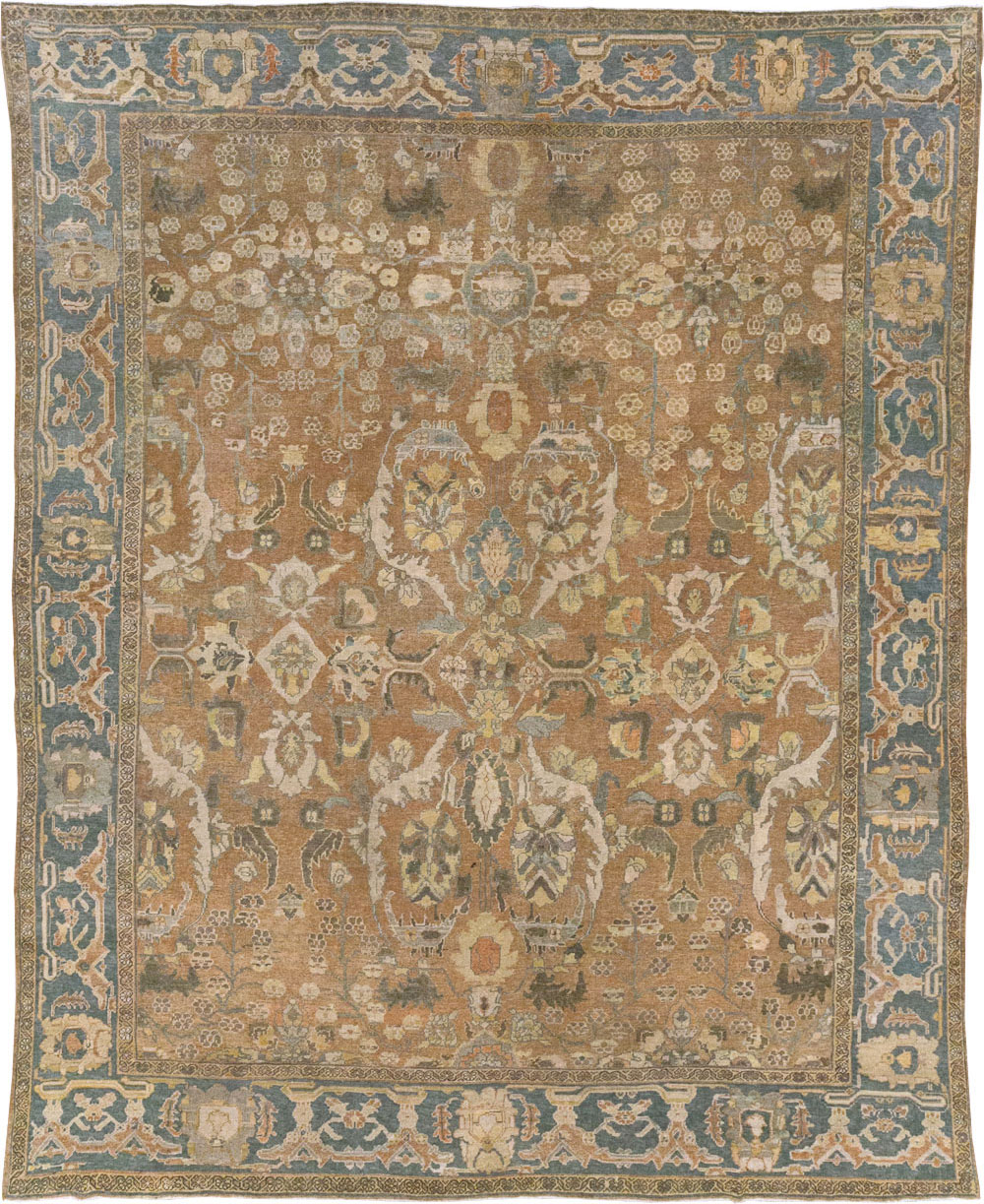 Antique Persian Mahal Room Size Carpet, No.23801 - Gsblank