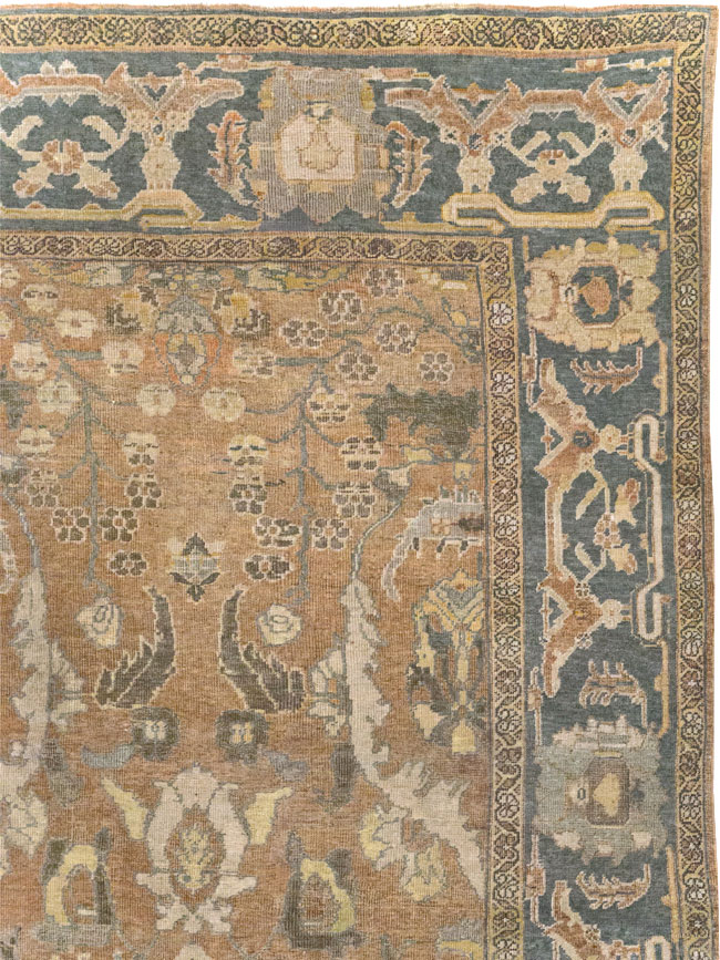 Antique Persian Mahal Room Size Carpet, No.23801 - Gsblank
