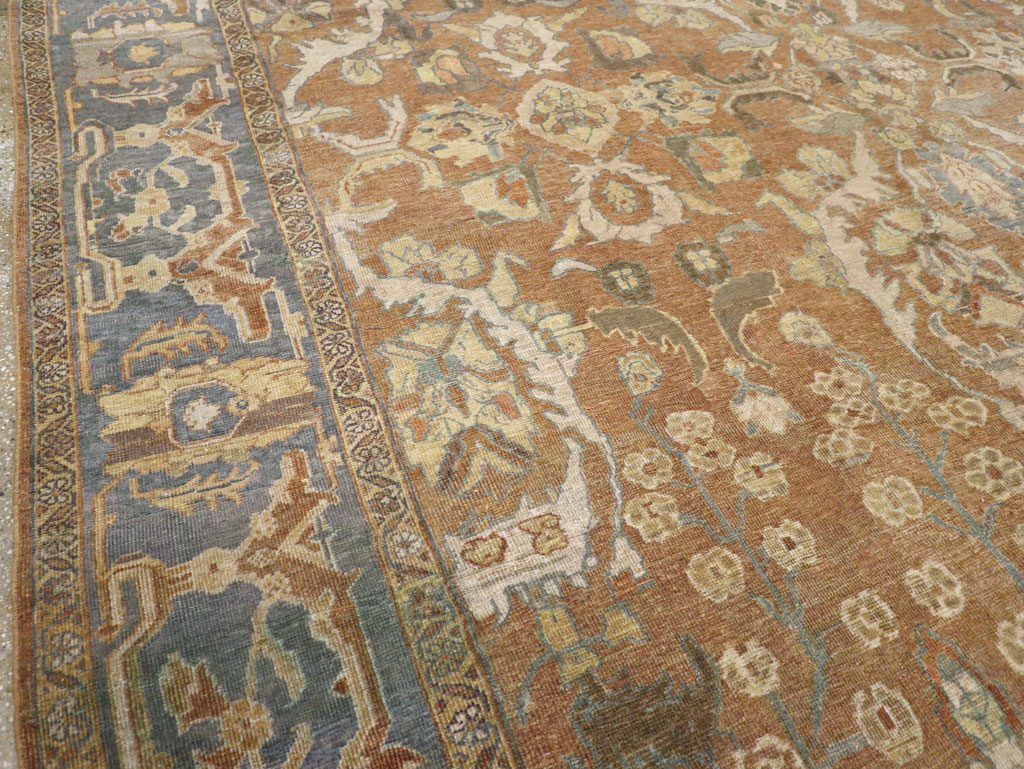 Antique Persian Mahal Room Size Carpet, No.23801 - Gsblank