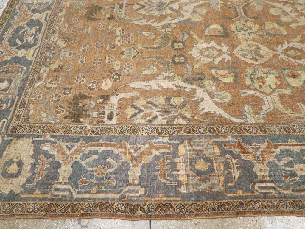 Antique Persian Mahal Room Size Carpet, No.23801 - Gsblank