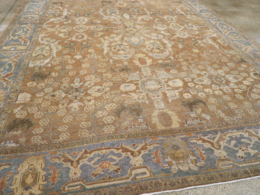 Antique Persian Mahal Room Size Carpet, No.23801 - Gsblank