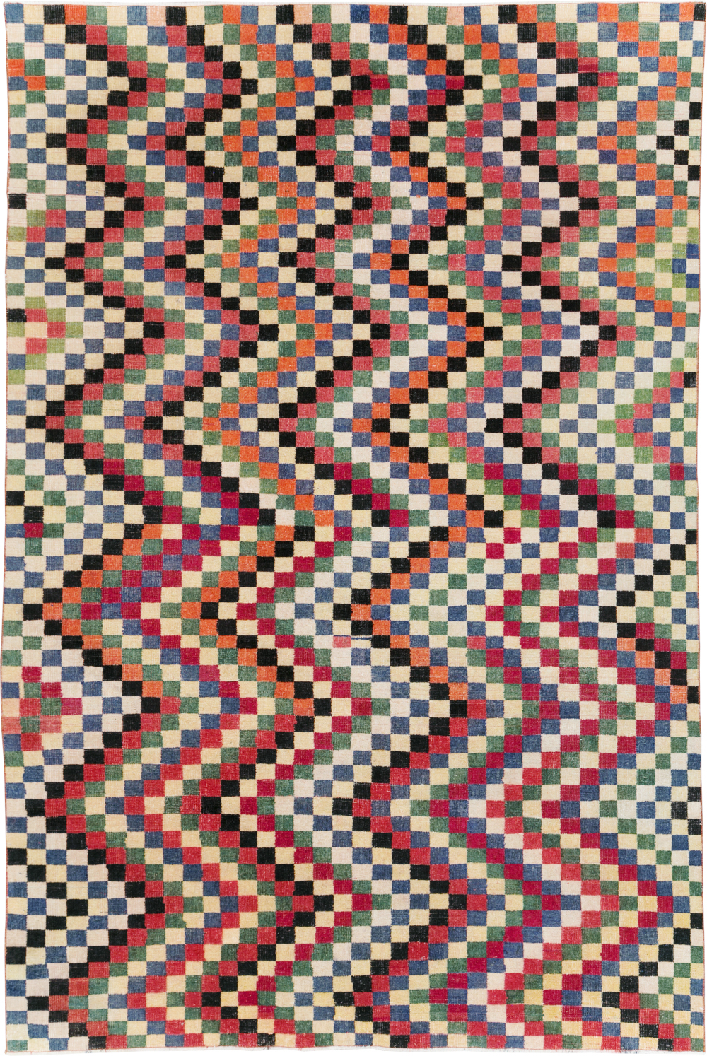 Vintage Turkish Anatolian Accent Carpet, No.23816 - Gsblank