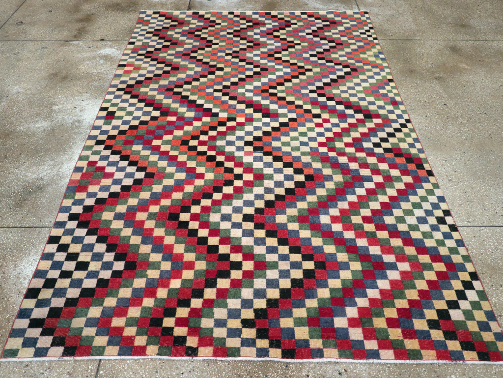 Vintage Turkish Anatolian Accent Carpet, No.23816 - Gsblank