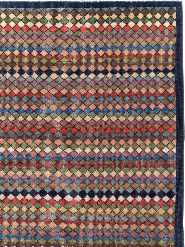 Vintage Turkish Anatolian Accent Carpet, No.23820 - Gsblank