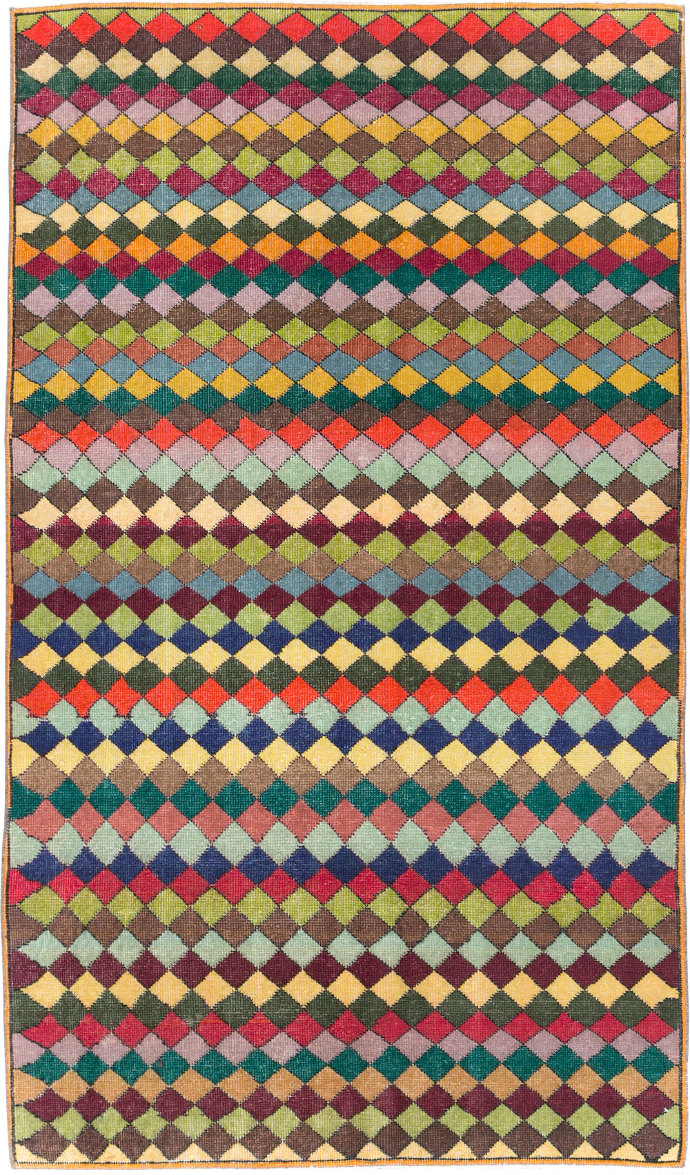 Vintage Turkish Anatolian Accent Rug, No.23825 - Gsblank