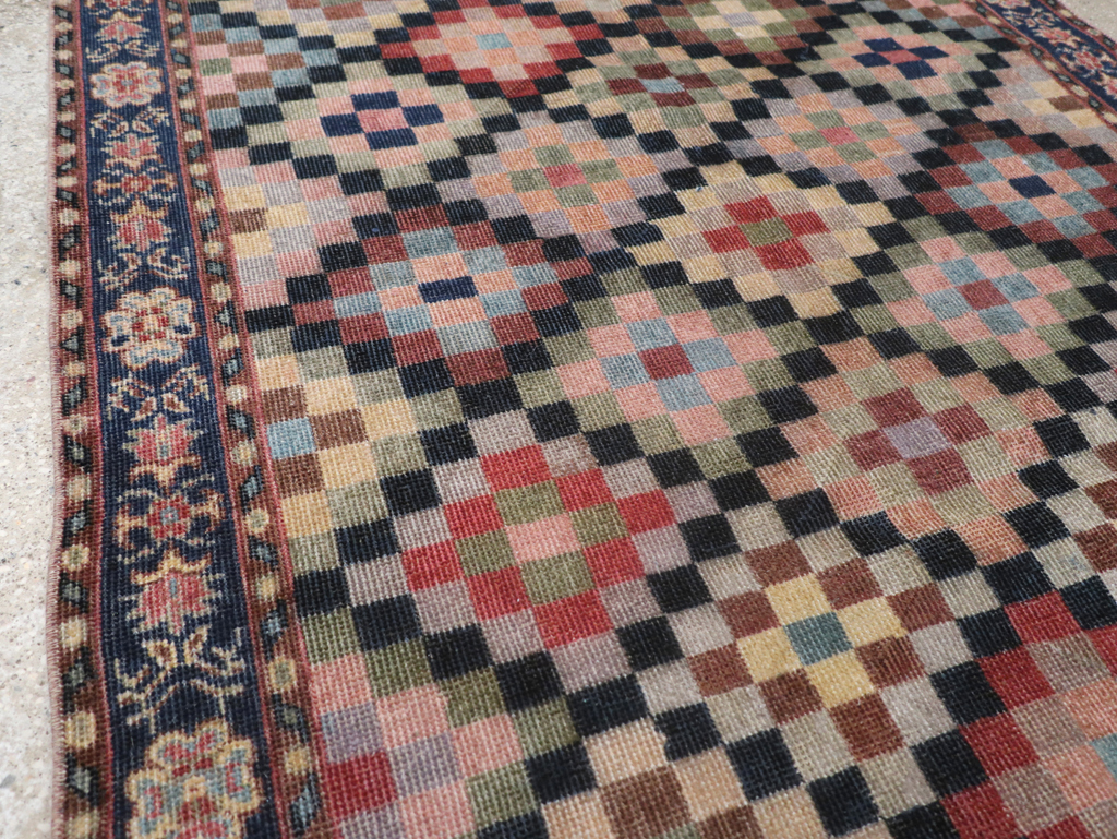 Vintage Turkish Anatolian Wide Gallery Runner, No.23826 - Gsblank