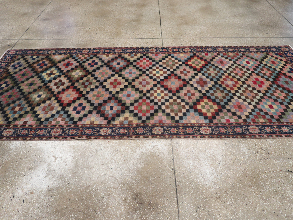 Vintage Turkish Anatolian Wide Gallery Runner, No.23826 - Gsblank
