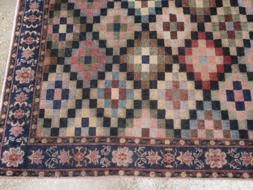 Vintage Turkish Anatolian Wide Gallery Runner, No.23826 - Gsblank
