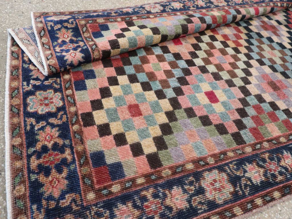 Vintage Turkish Anatolian Wide Gallery Runner, No.23826 - Gsblank