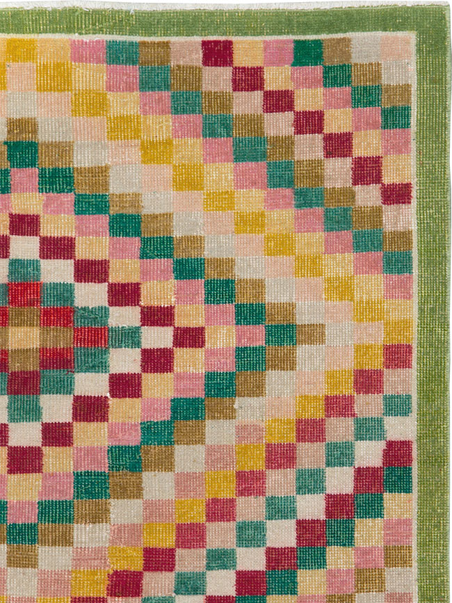 Vintage Anatolian Deco Rug, No.23829 - Gsblank