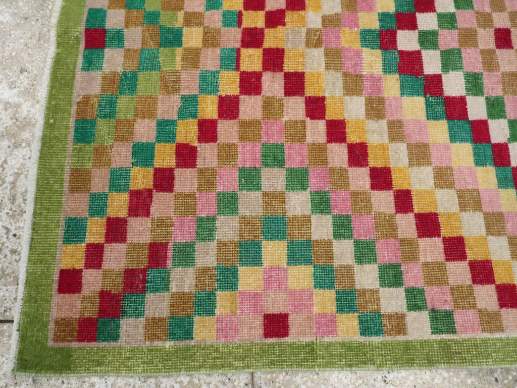 Vintage Anatolian Deco Rug, No.23829 - Gsblank