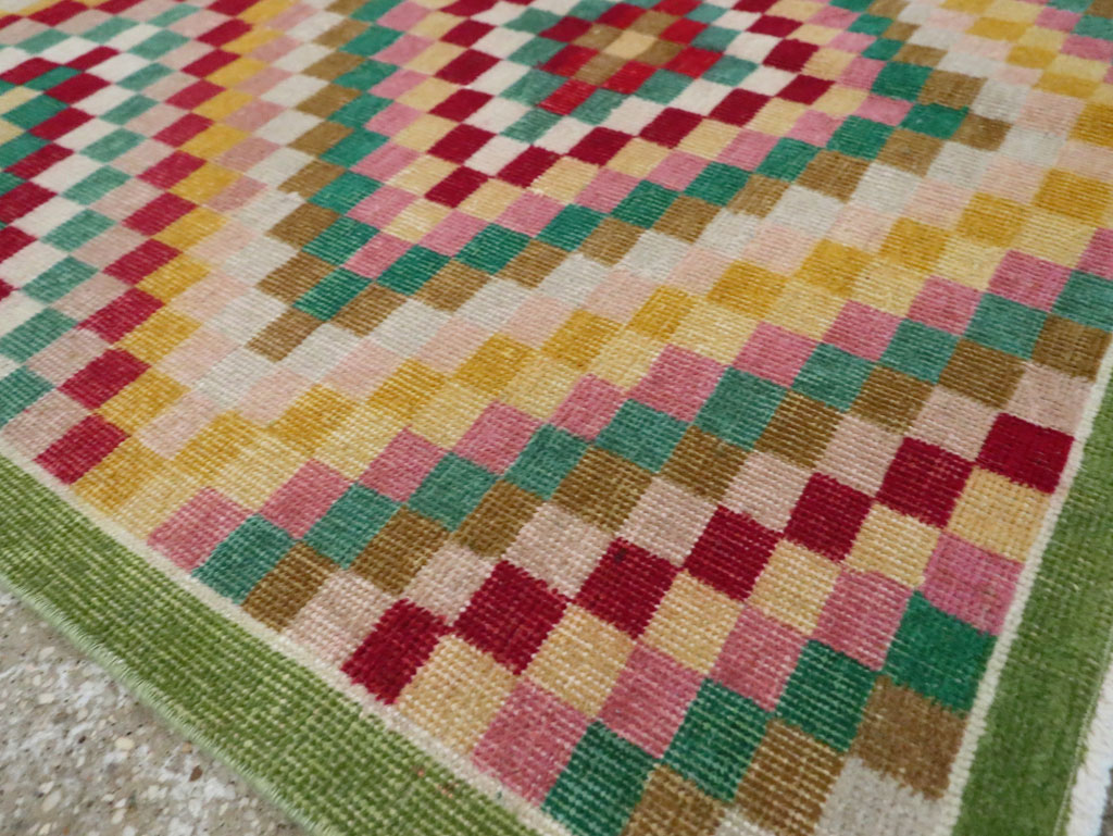 Vintage Anatolian Deco Rug, No.23829 - Gsblank