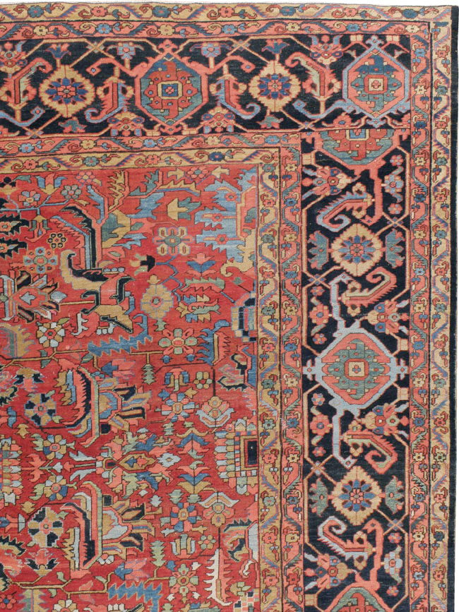 Antique Persian Heriz Carpet, No.23840 - Gsblank