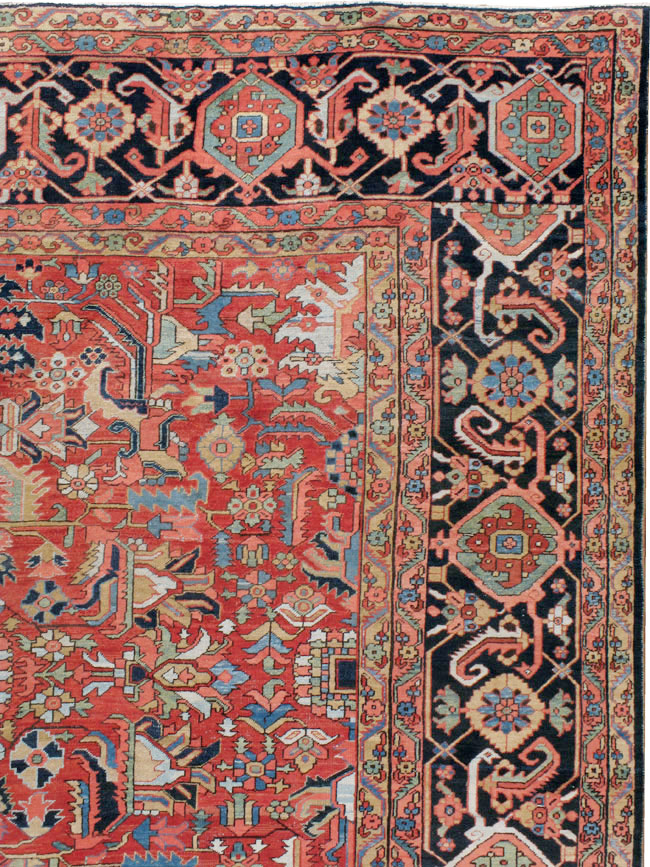 Antique Persian Heriz Carpet, No.23840 - Gsblank