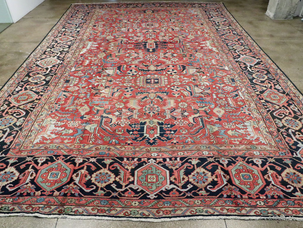 Antique Persian Heriz Carpet, No.23840 - Gsblank