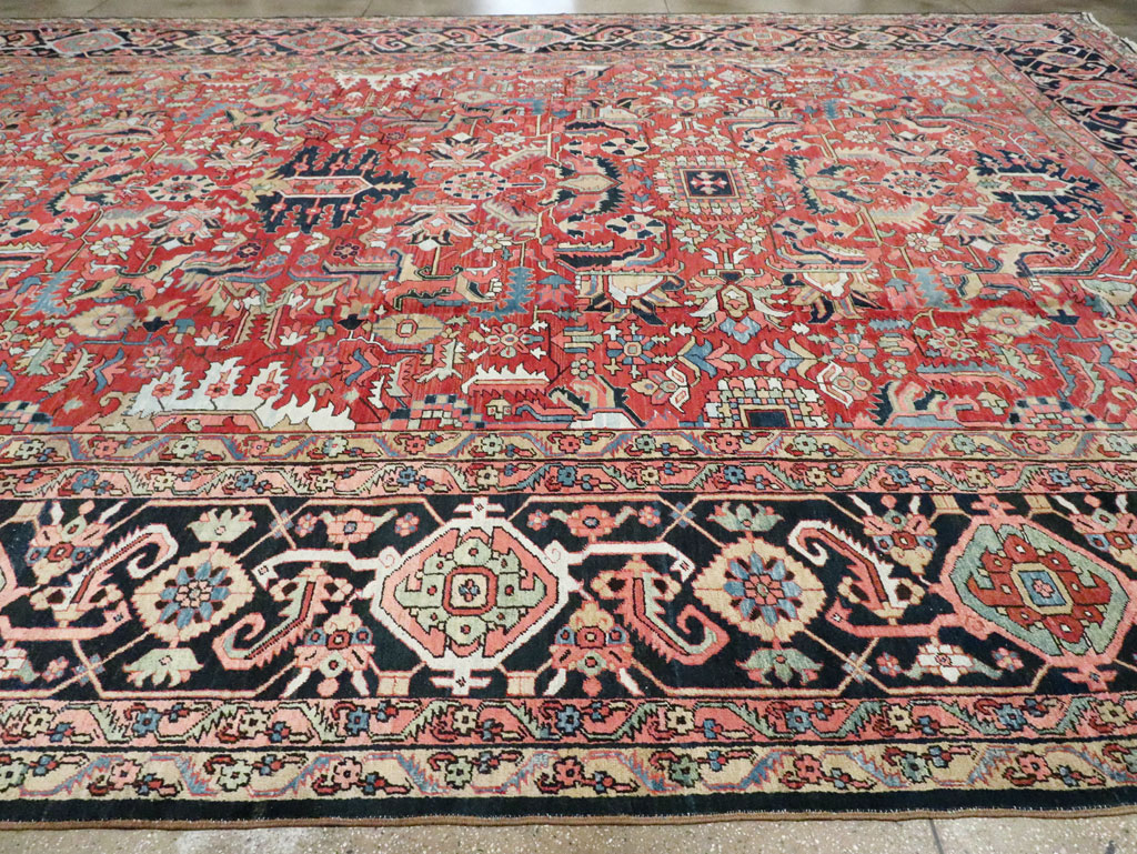 Antique Persian Heriz Carpet, No.23840 - Gsblank