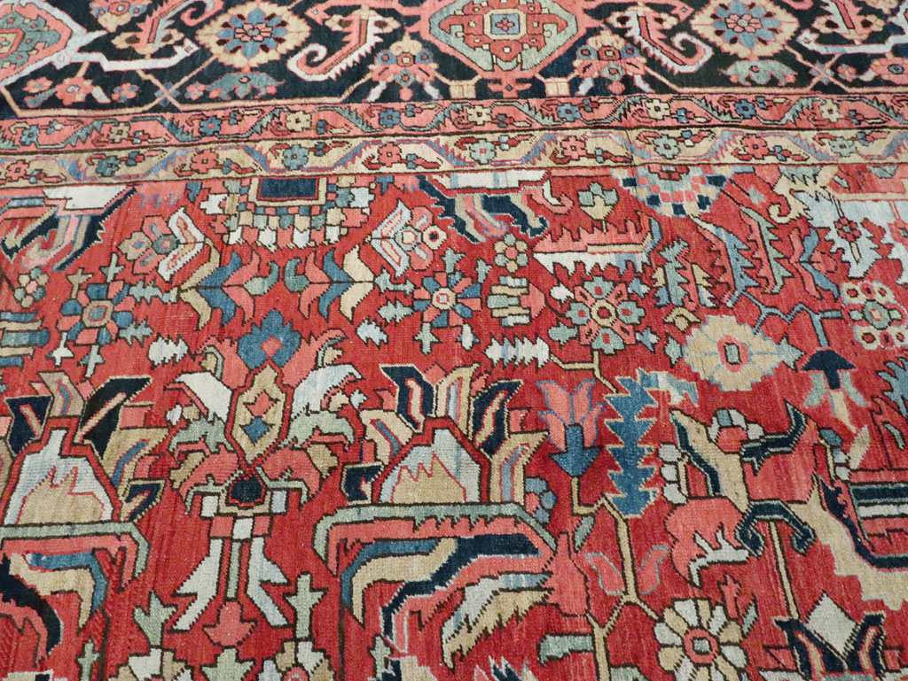 Antique Persian Heriz Carpet, No.23840 - Gsblank