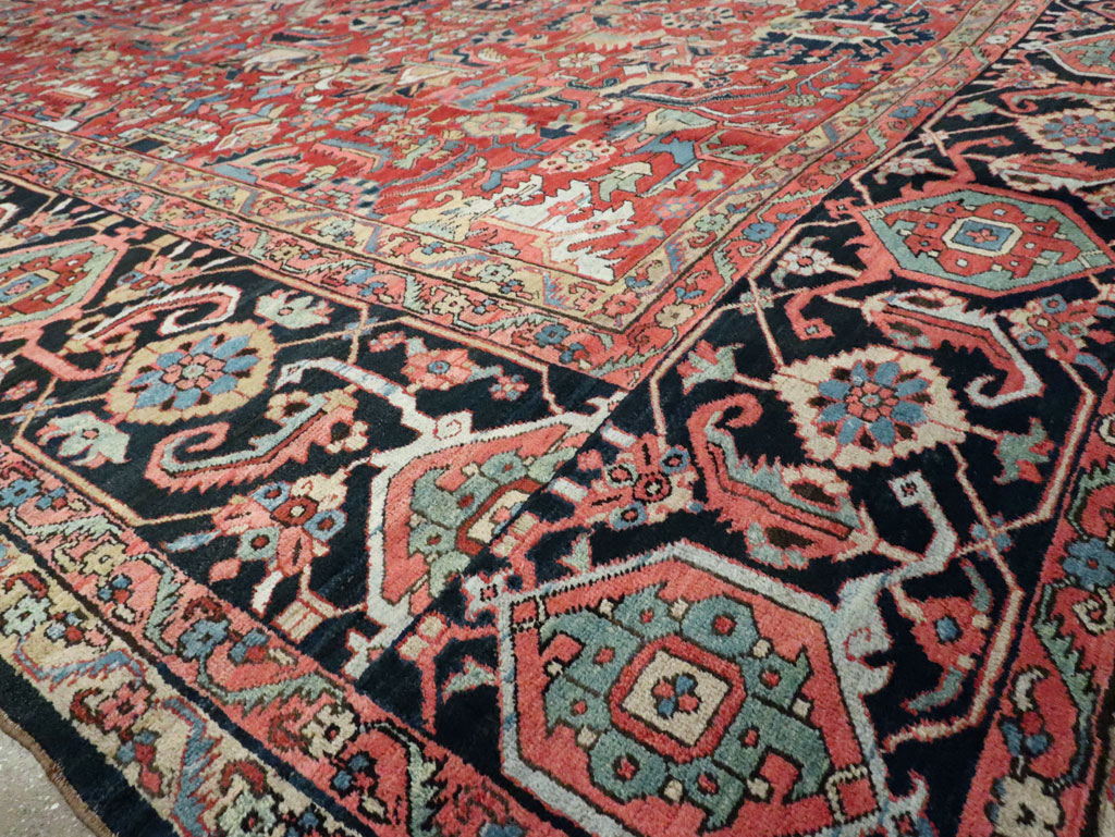 Antique Persian Heriz Carpet, No.23840 - Gsblank