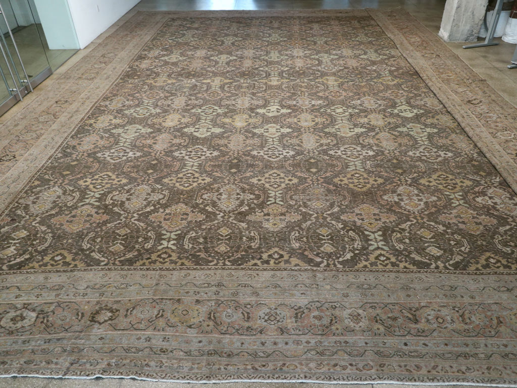 Antique Persian Mahal Oversize Carpet, No.23845 - Gsblank