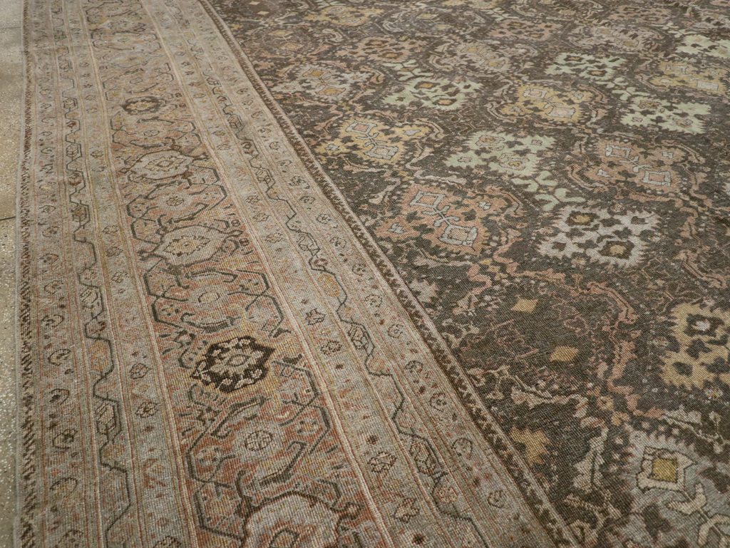 Antique Persian Mahal Oversize Carpet, No.23845 - Gsblank