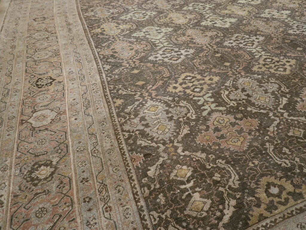 Antique Persian Mahal Oversize Carpet, No.23845 - Gsblank
