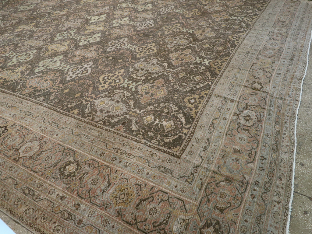 Antique Persian Mahal Oversize Carpet, No.23845 - Gsblank