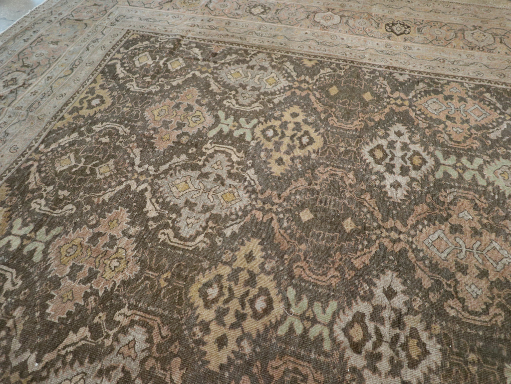 Antique Persian Mahal Oversize Carpet, No.23845 - Gsblank