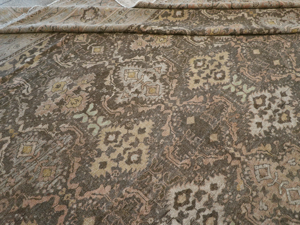 Antique Persian Mahal Oversize Carpet, No.23845 - Gsblank