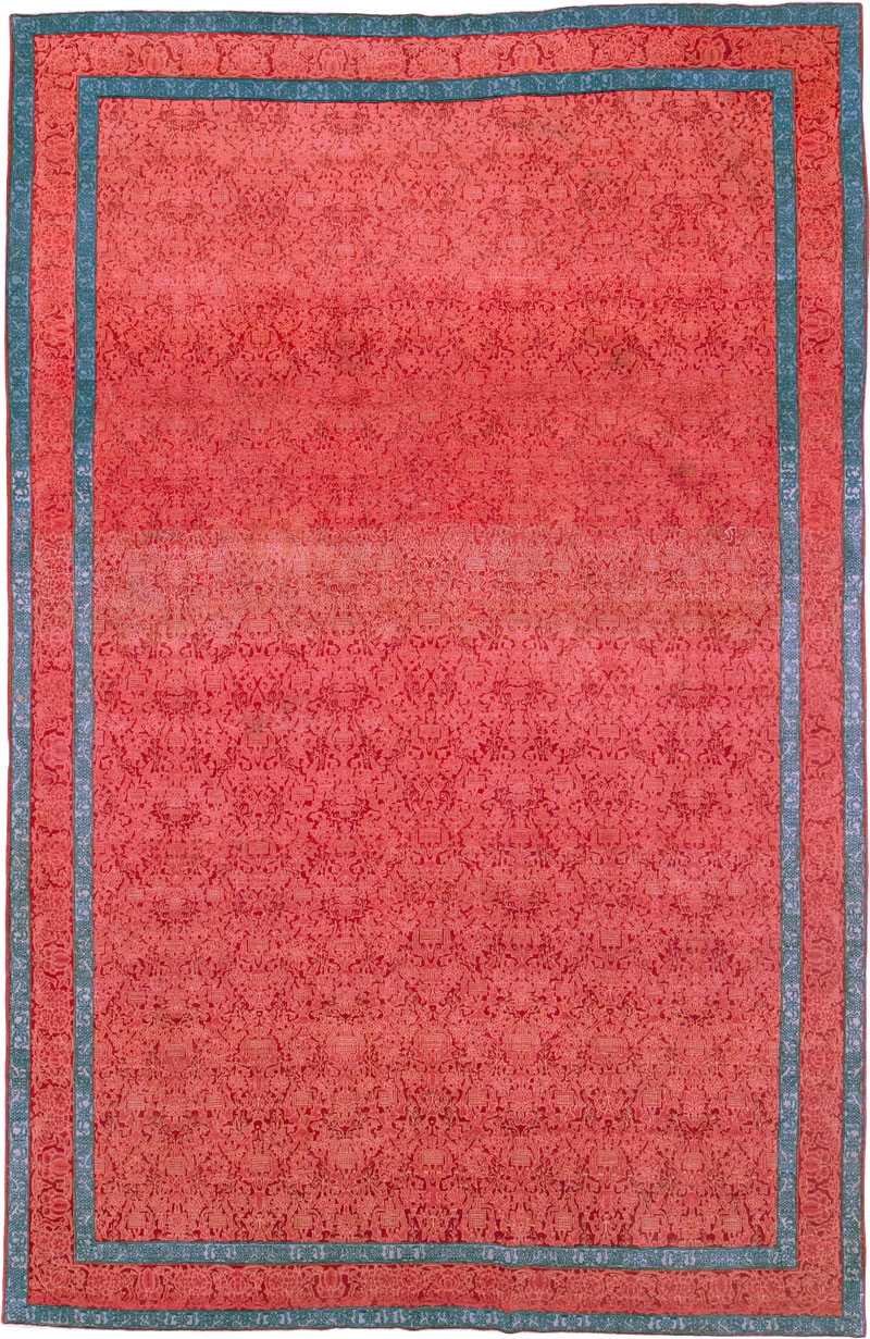Vintage Persian Kashan Deco Carpet, No.23851 - Gsblank