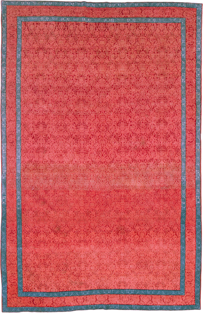 Vintage Persian Kashan Deco Carpet, No.23851 - Gsblank