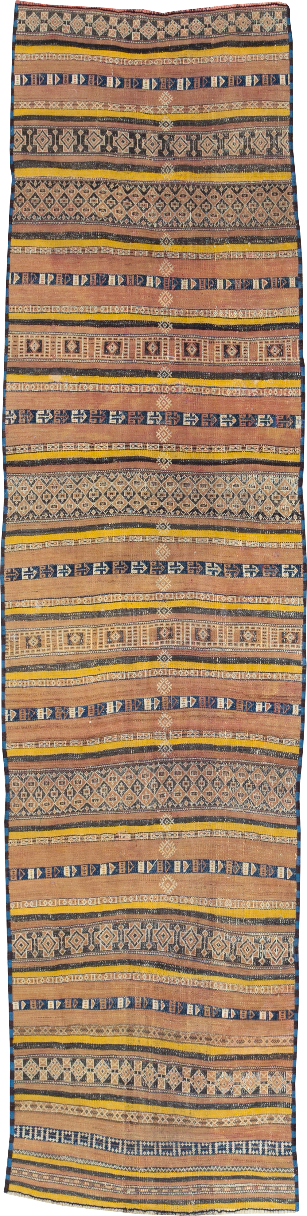 Vintage Persian Flatweave Kilim Runner, No.23856 - Gsblank