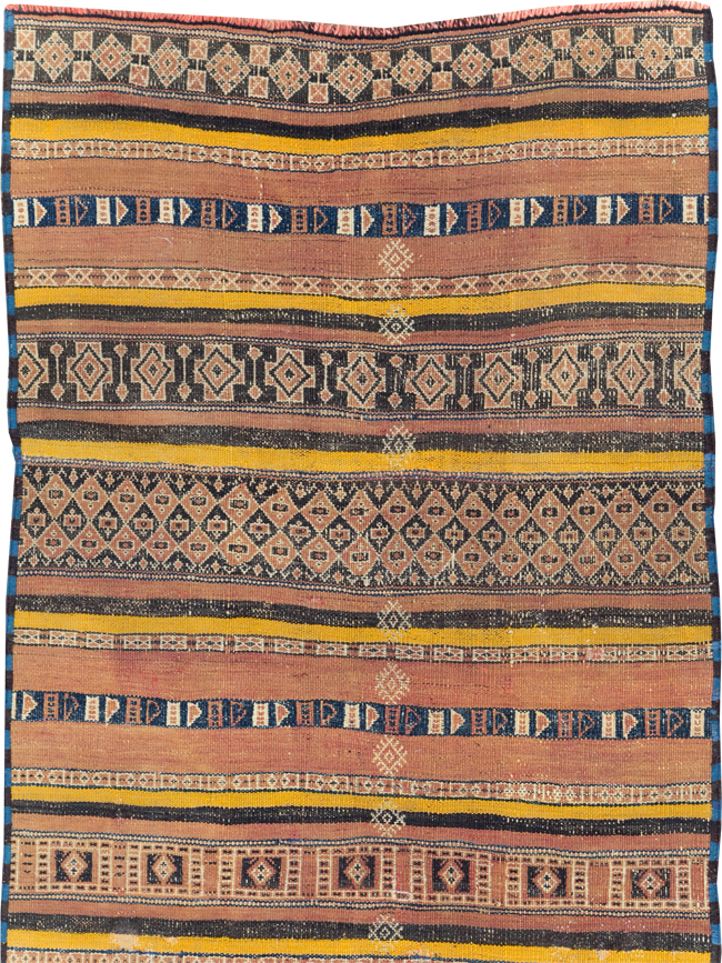 Vintage Persian Flatweave Kilim Runner, No.23856 - Gsblank