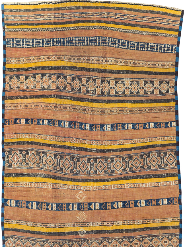 Vintage Persian Flatweave Kilim Runner, No.23856 - Gsblank