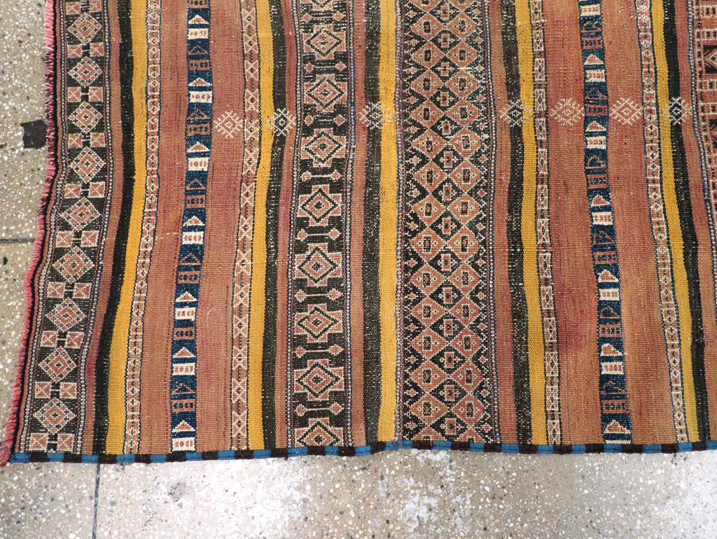 Vintage Persian Flatweave Kilim Runner, No.23856 - Gsblank