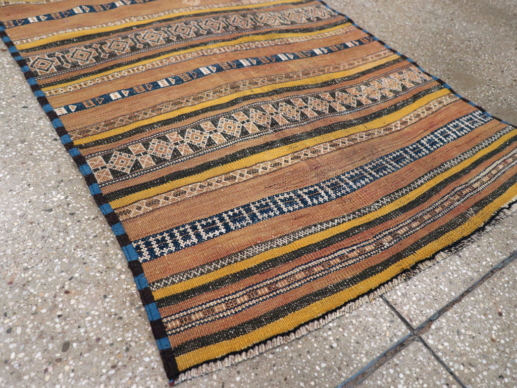 Vintage Persian Flatweave Kilim Runner, No.23856 - Gsblank