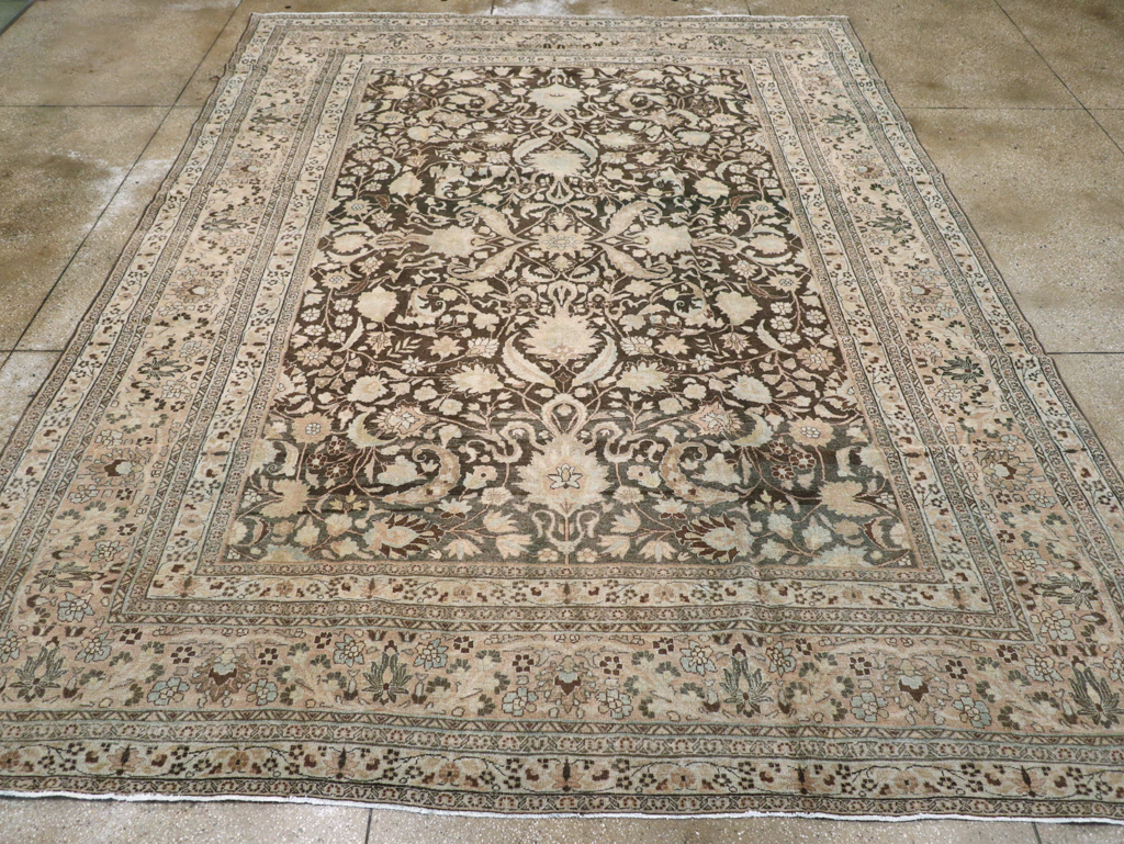 Antique Persian Mashad Carpet, No.23869 - Gsblank