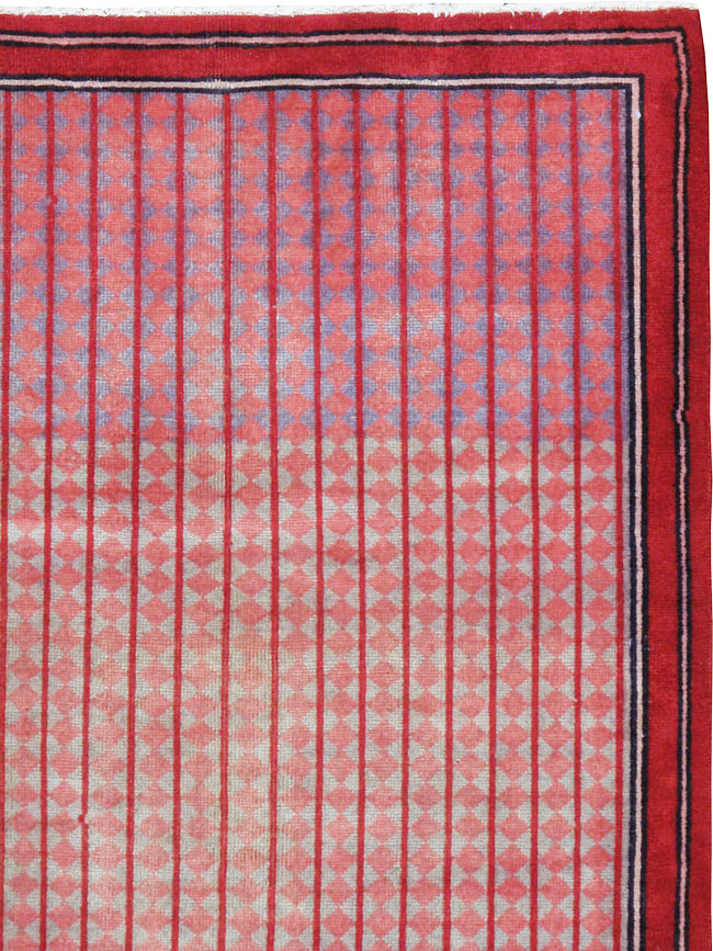 Vintage Persian Kashan Modernist Rug, No.23889 - Gsblank