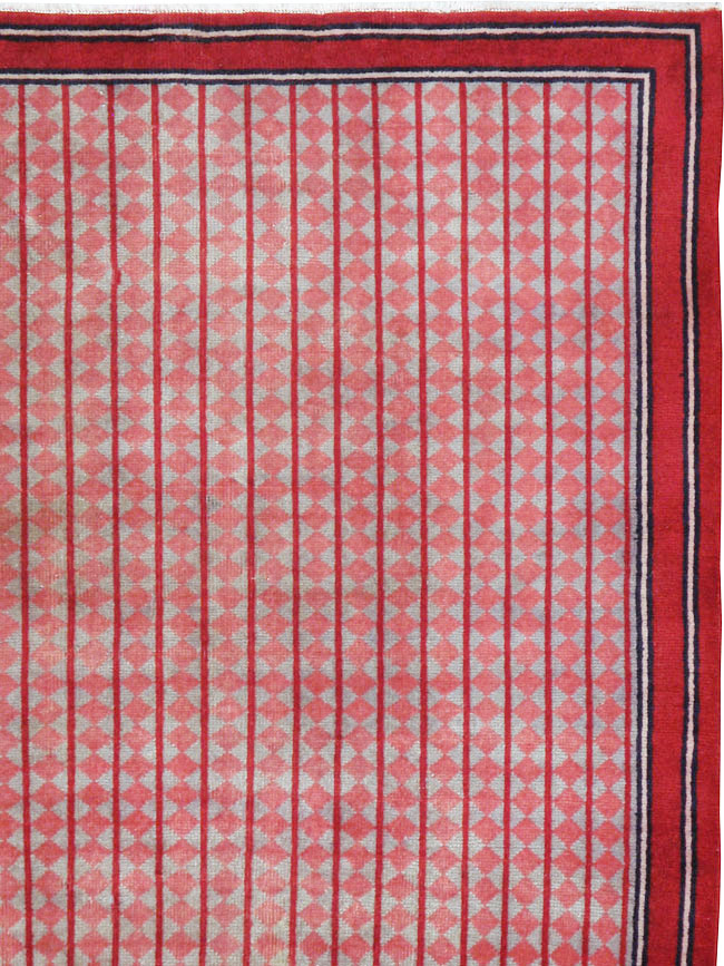 Vintage Persian Kashan Modernist Rug, No.23889 - Gsblank