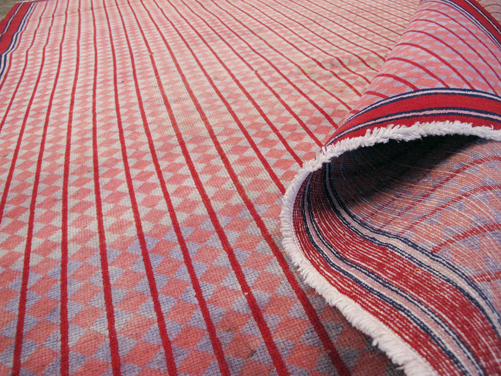 Vintage Persian Kashan Modernist Rug, No.23889 - Gsblank