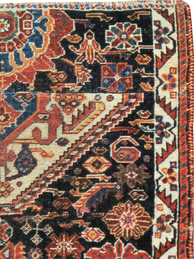 Antique Persian Afshar Sampler Rug, No.23895 - Gsblank