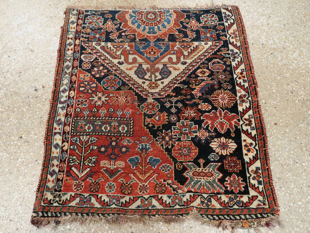 Antique Persian Afshar Sampler Rug, No.23895 - Gsblank
